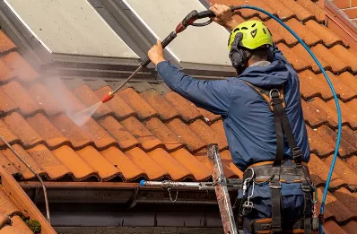 Démoussage et hydrofuge de toiture à Charentay